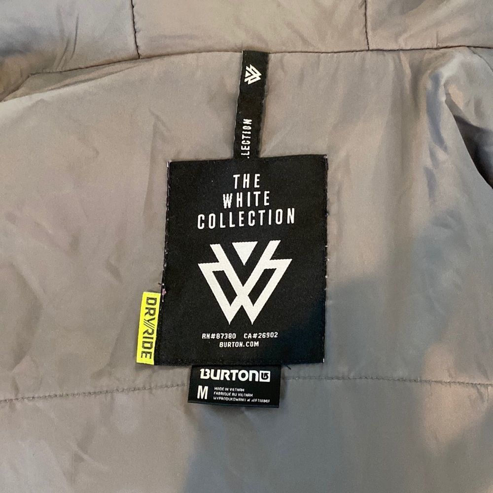 Burton Dri Ride White Collection Snowboarding Jacket - Picture 10 of 14